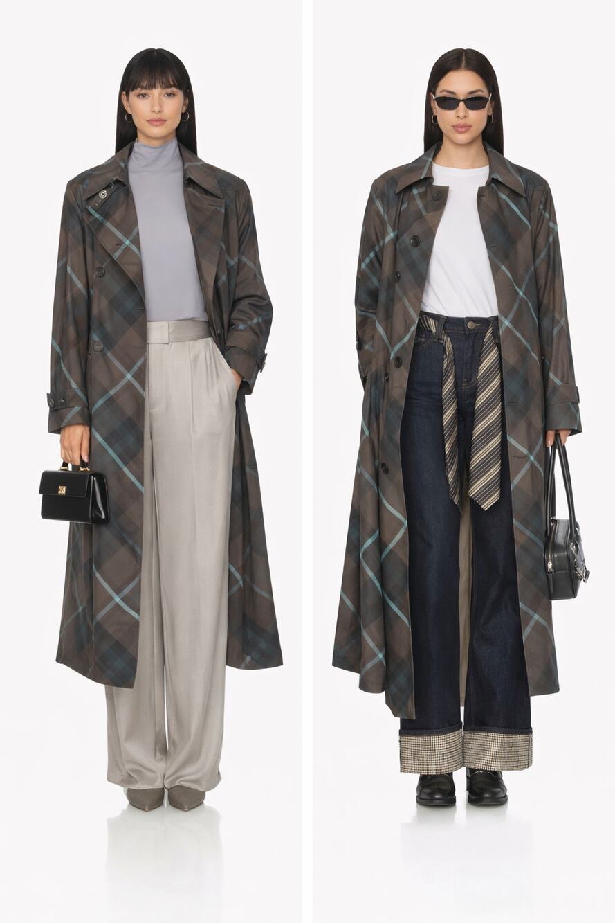 Burberry striped trench coat NWT US6